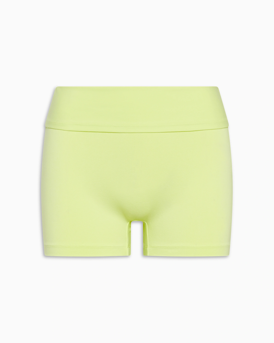 Foldover Shorts | Soft Lime