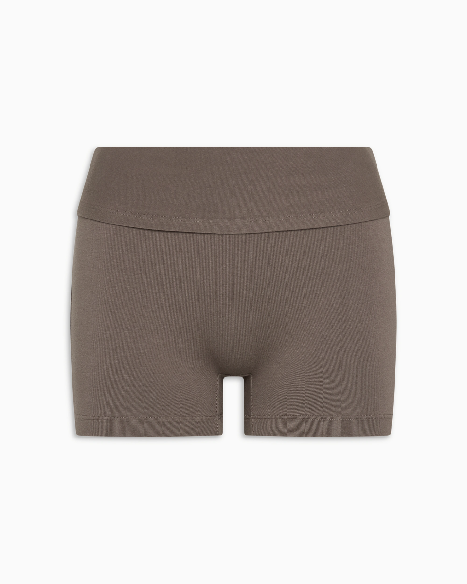 Foldover Shorts | Truffle