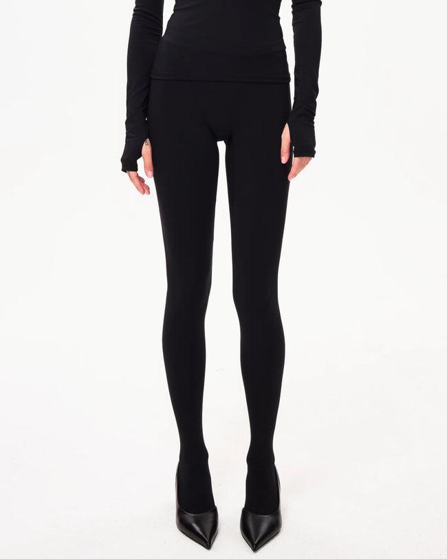 Footed Legging | Black