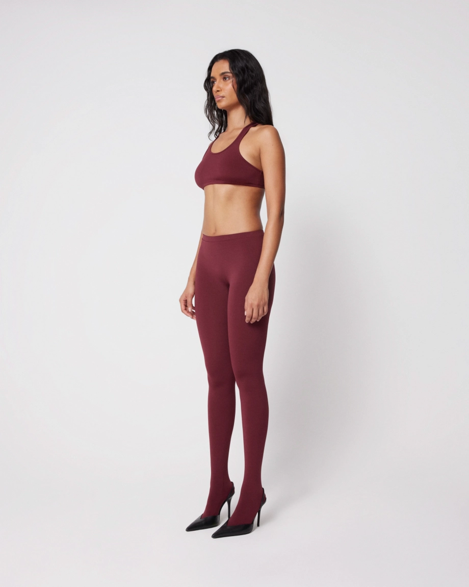 Footed Legging | Merlot