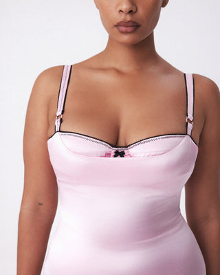 Silk Bustier Midi Dress | Baby