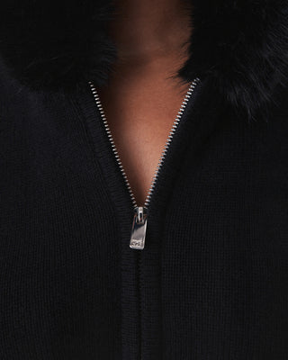 Downtown Zip Up Sweater | Black