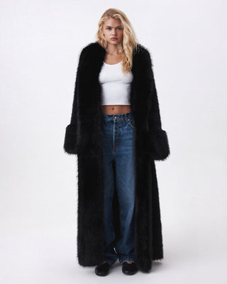 Hollywood Maxi Coat | Black