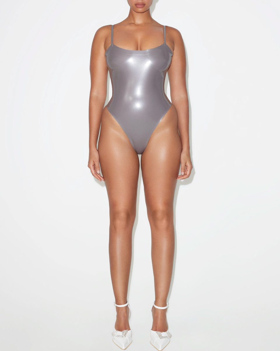 Latex Bodysuit | Silver