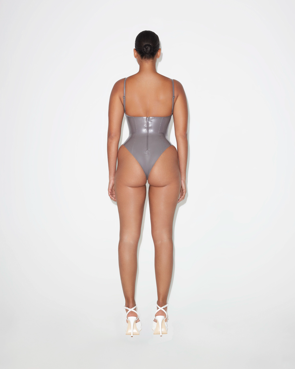 Latex Bodysuit | Silver