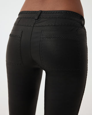 The Perfect Low-Rise Pant | Black Leather