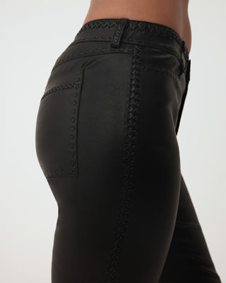 The Perfect Low-Rise Pant | Black Leather