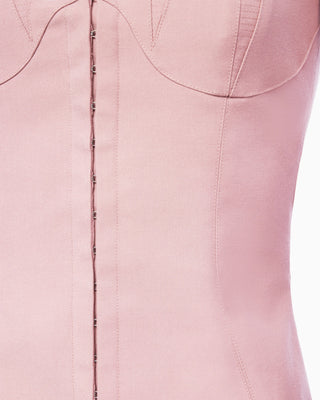 Long Sleeve Corset Top | Blush