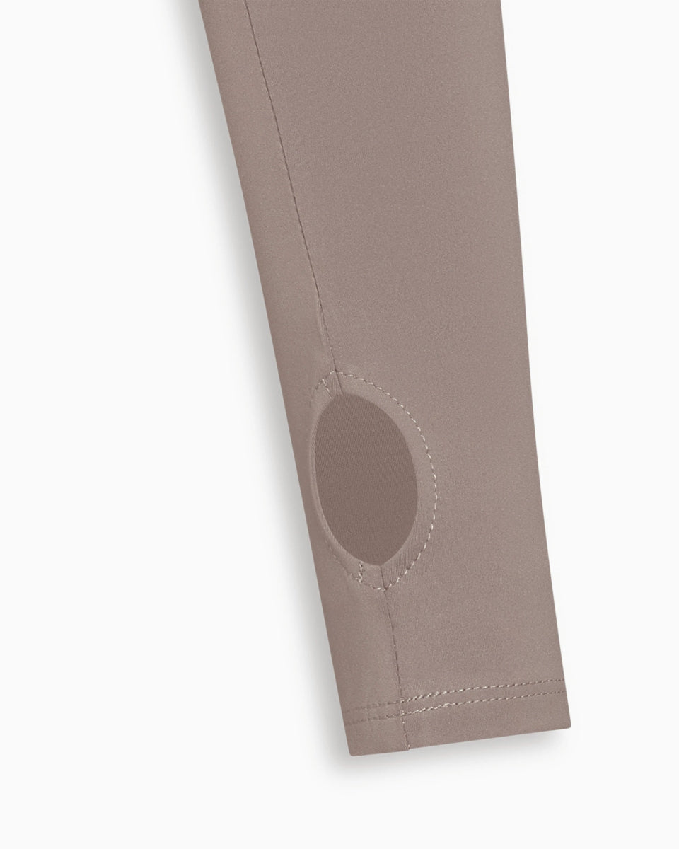 Long Sleeve Thumb Hole Tee | Cement