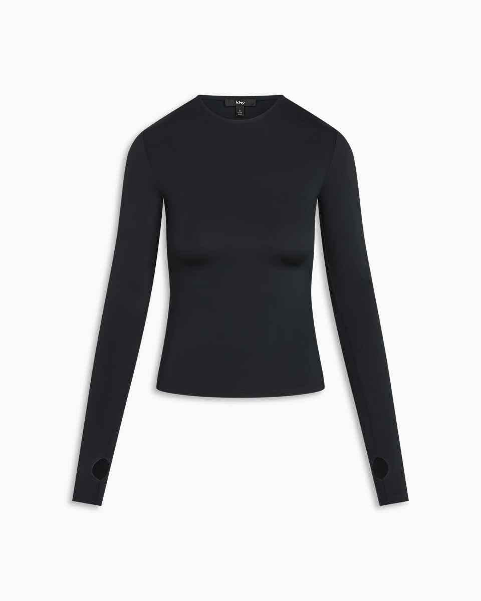 Long Sleeve Thumb Hole Tee | Midnight