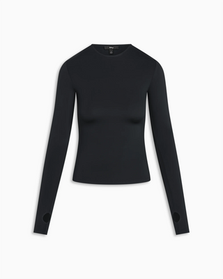 Long Sleeve Thumb Hole Tee | Midnight
