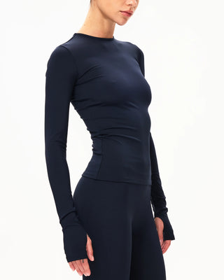 Long Sleeve Thumb Hole Tee | Midnight