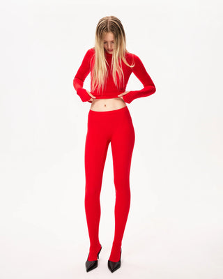 Long Sleeve Thumb Hole Tee | Scarlet