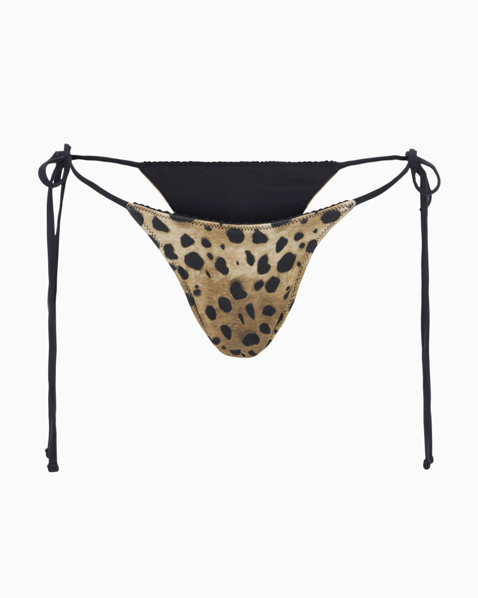 Mackenzie Satin Bottom | Lacey Leopard