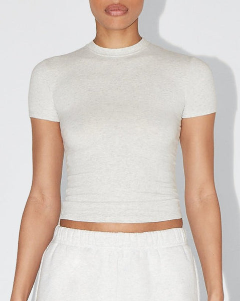 Mid Tee | Light Heather Grey – Khy Mid Tee | Light Heather Grey – Khy