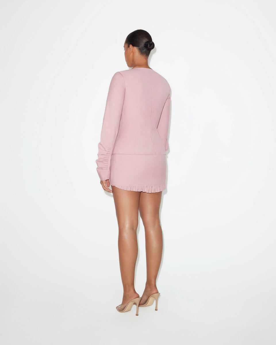 Mini Corset Skirt | Blush