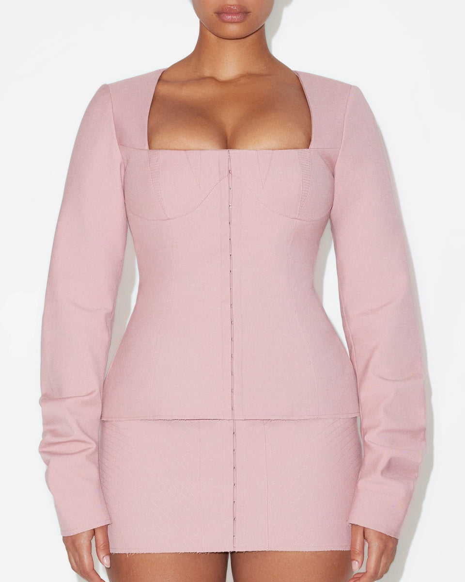 Mini Corset Skirt | Blush