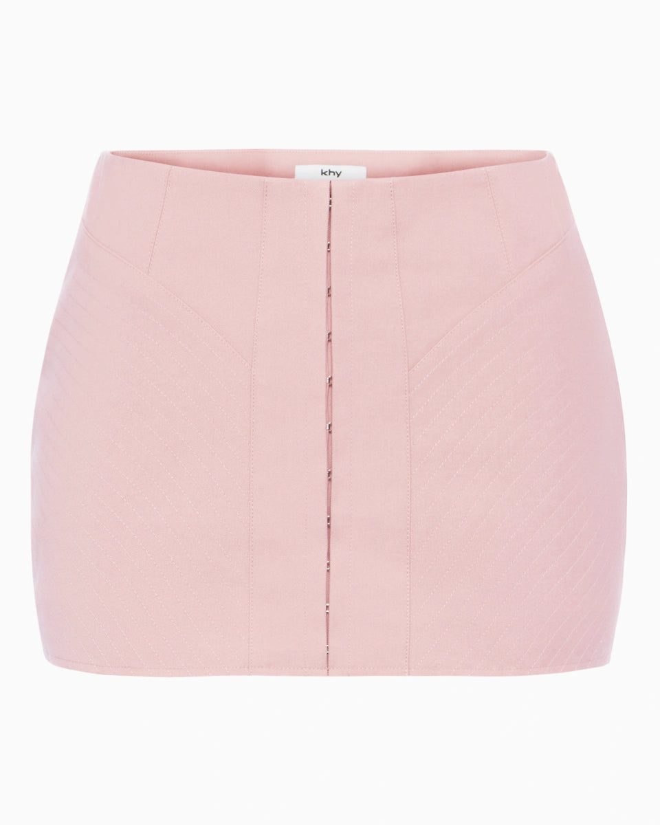 Mini Corset Skirt | Blush