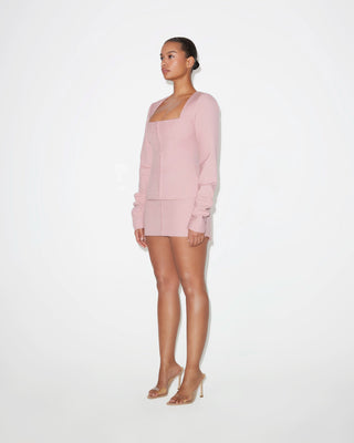 Mini Corset Skirt | Blush