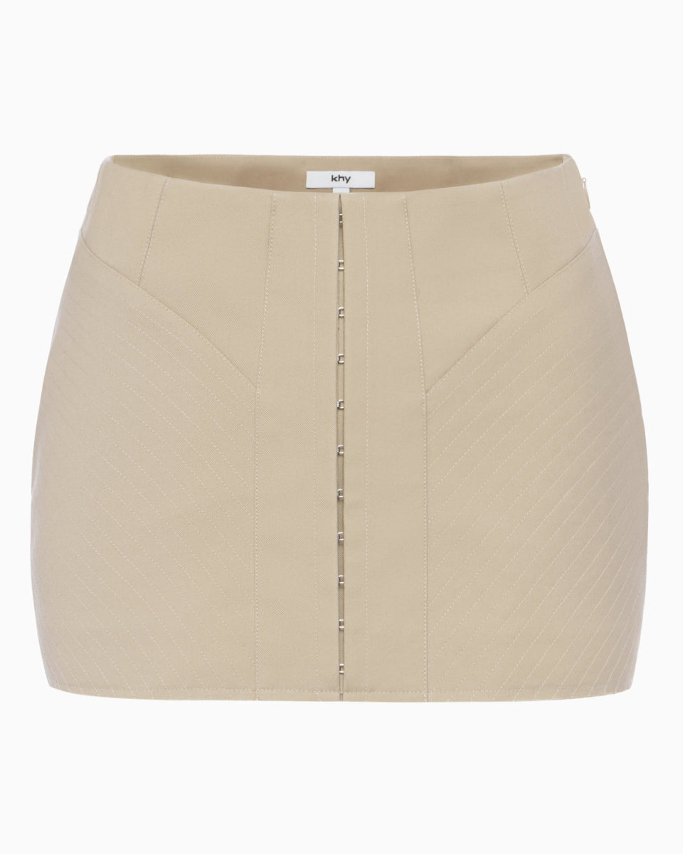 Mini Corset Skirt | Sand