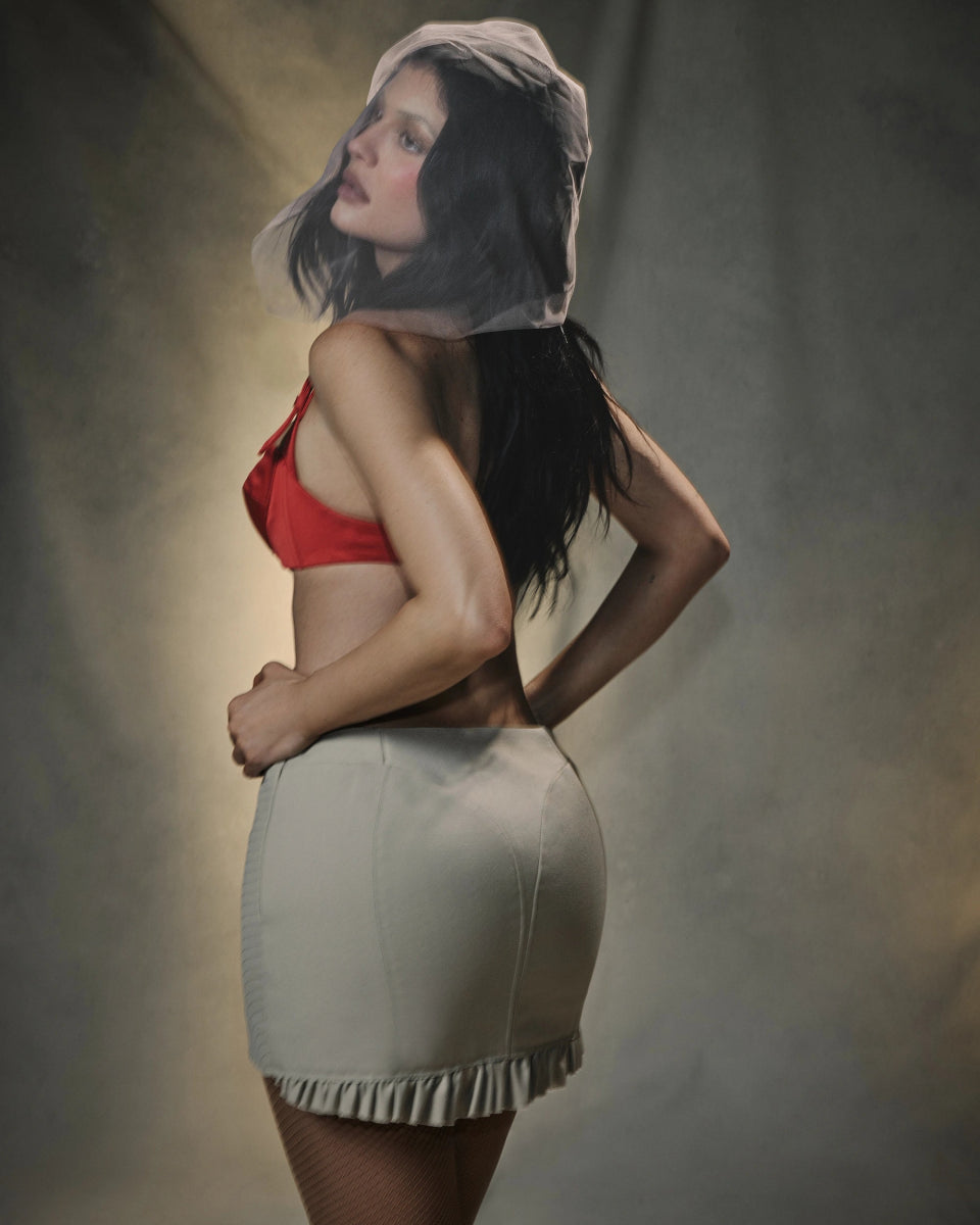 Mini Corset Skirt | Sand