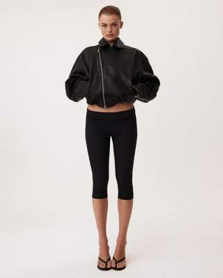 Leather Moto Jacket | Black
