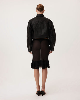 Leather Moto Jacket | Black