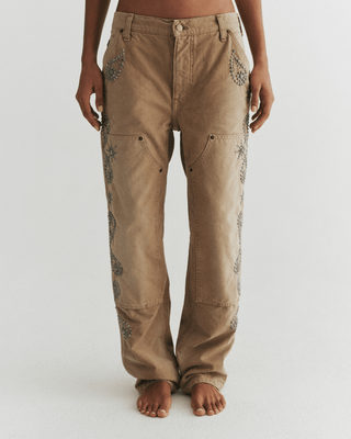 Mulholland Studded Carpenter Pant | Vintage Khaki