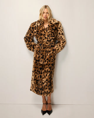 Signature Faux Fur Coat | Leopard