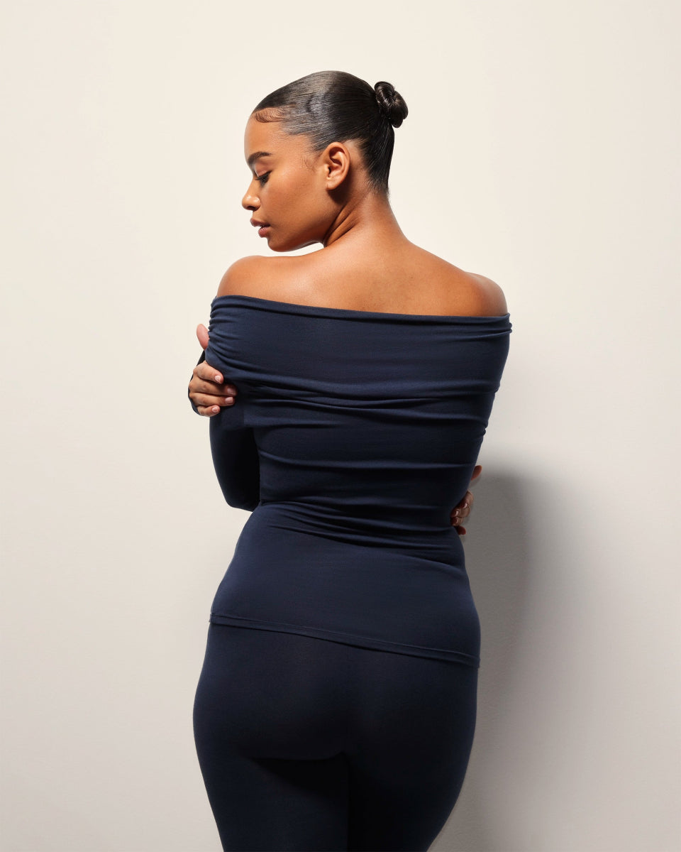 Off The Shoulder Long Sleeve | Midnight