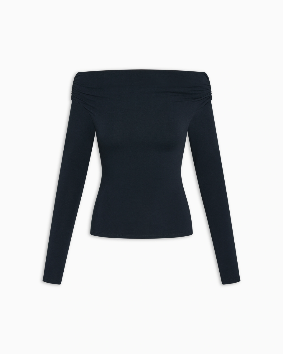 Off The Shoulder Long Sleeve | Midnight