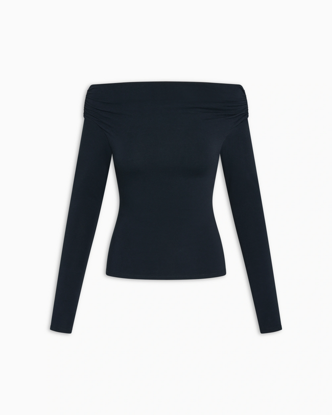Off The Shoulder Long Sleeve | Midnight