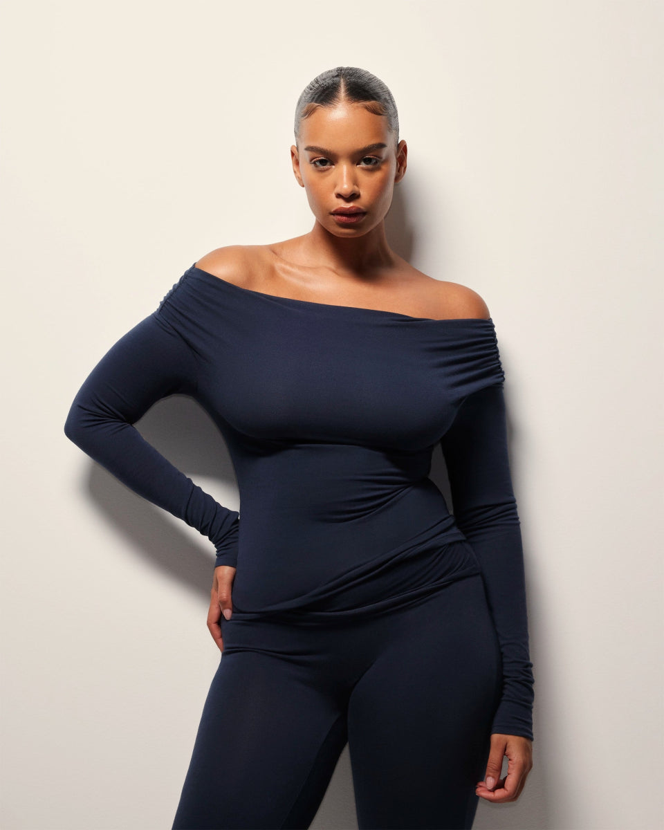 Off The Shoulder Long Sleeve | Midnight
