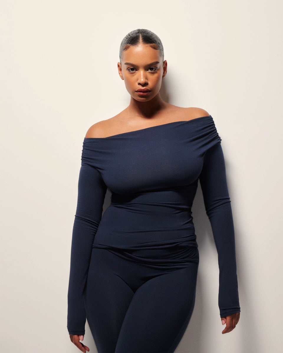 Off The Shoulder Long Sleeve | Midnight