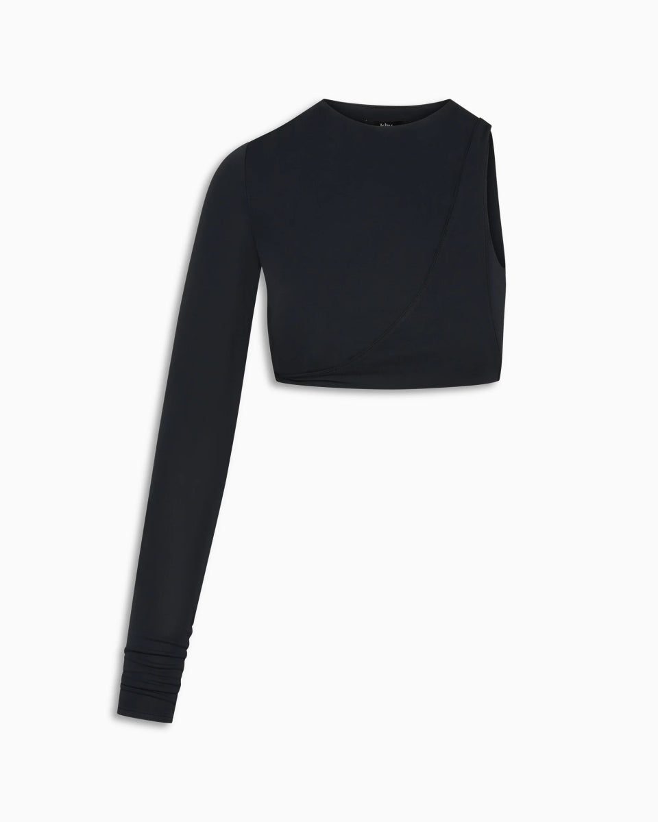 One Sleeve Versatile Top | Black