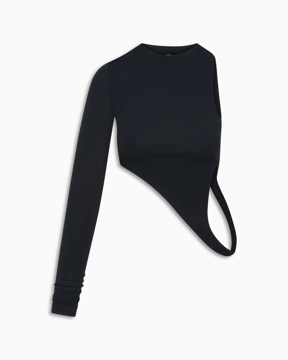 One Sleeve Versatile Top | Black