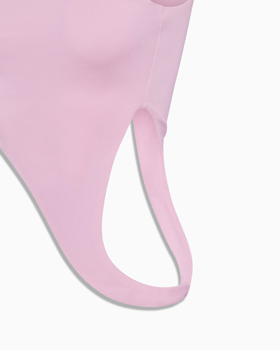 One Sleeve Versatile Top | Powder Pink