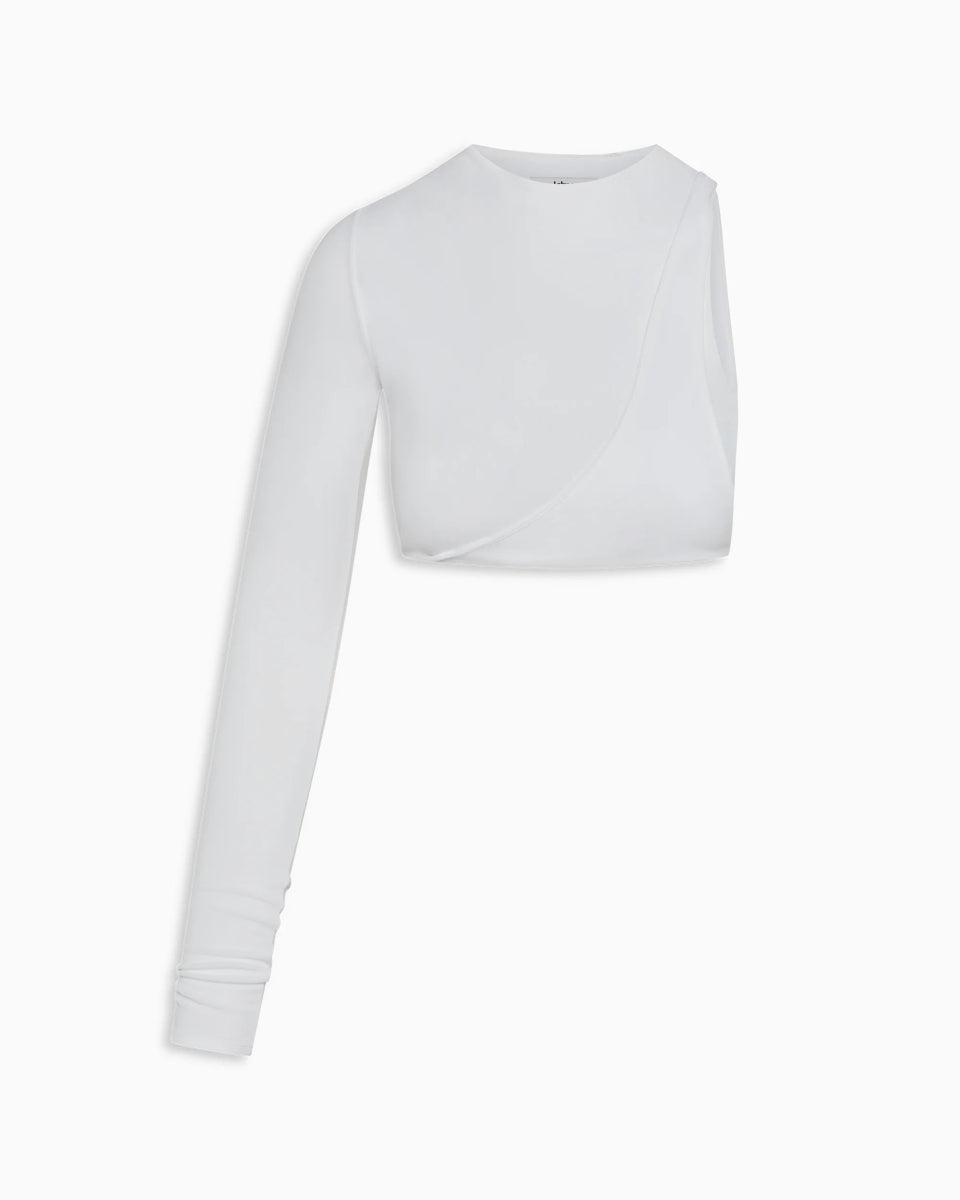 One Sleeve Versatile Top | White