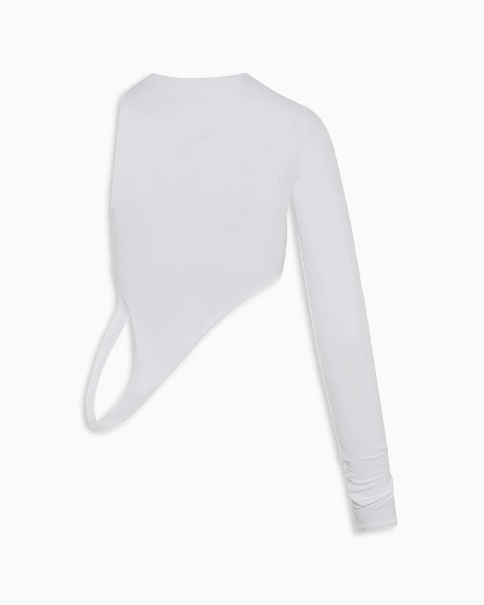 One Sleeve Versatile Top | White