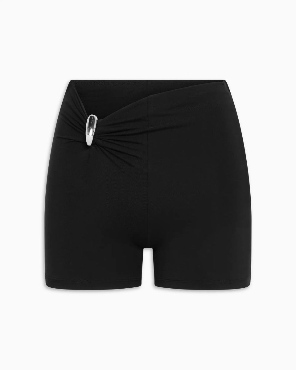 Pierced Mini Short | Black