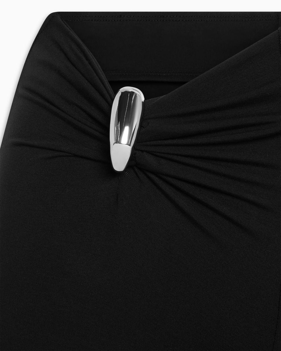 Pierced Mini Short | Black