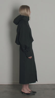 yo BIOTOP　Cropped parka　ブラック BIOTOP(ビオトープ) / 【yo BIOTOP】Cropped parka (トップス