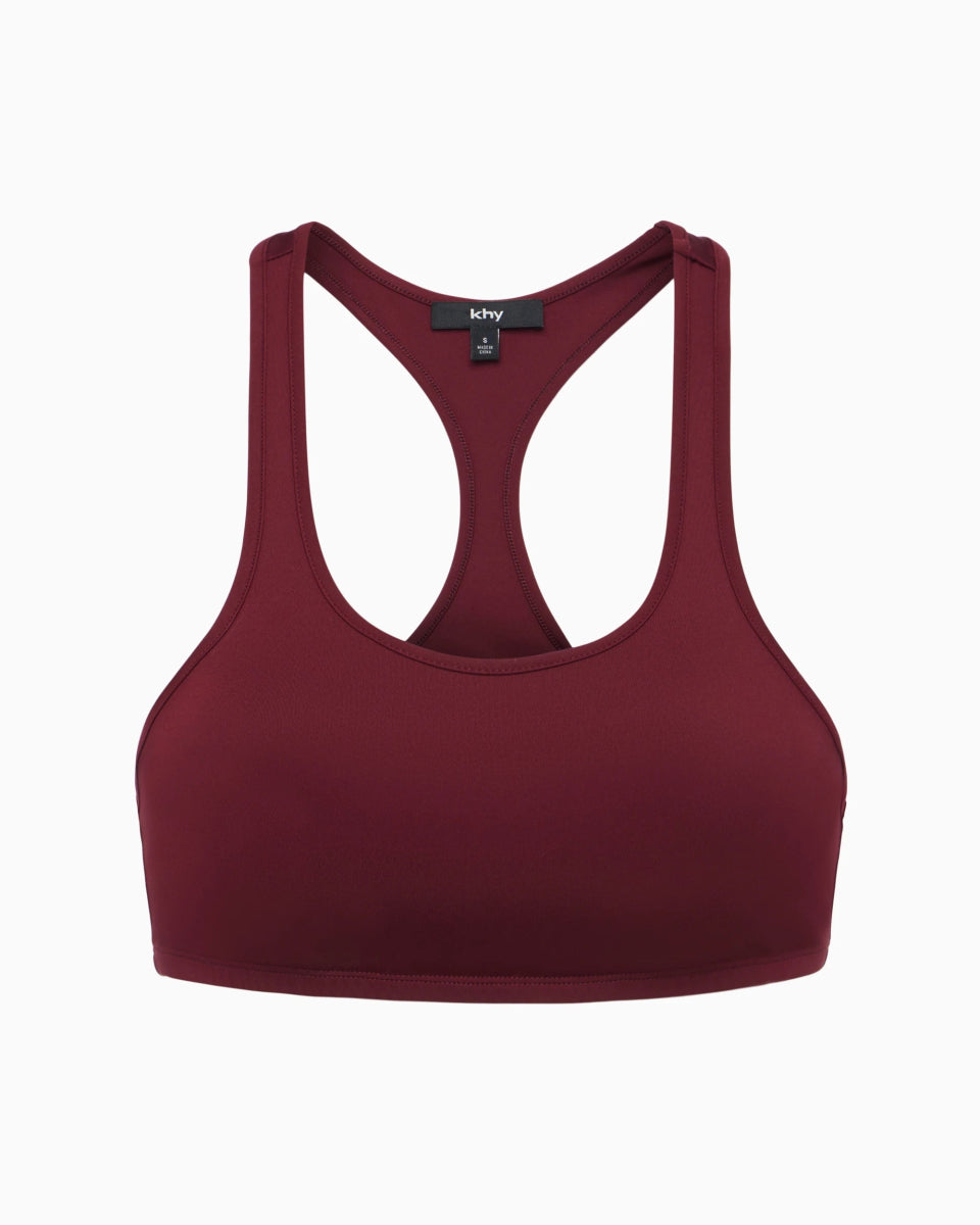 Racer Bralette | Merlot