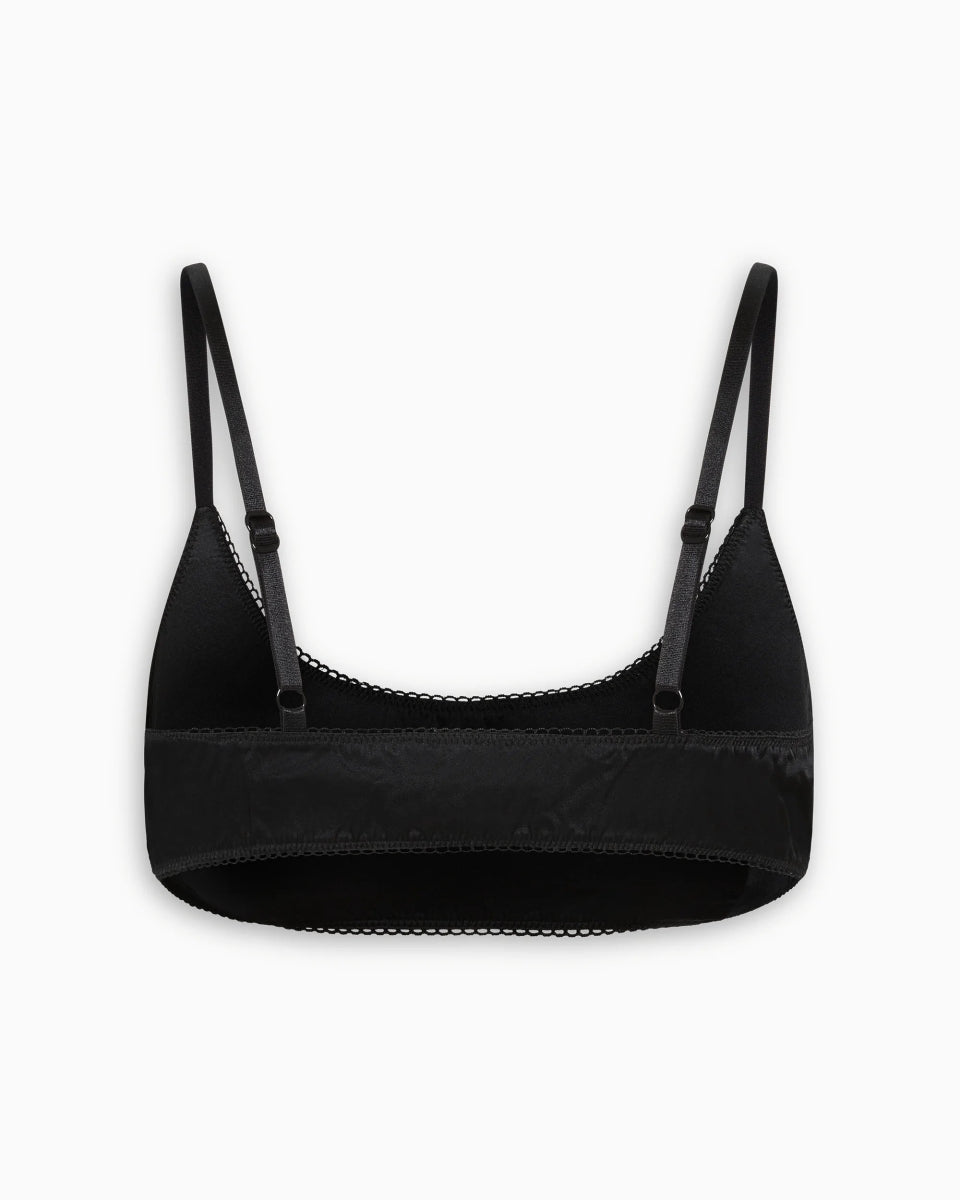 Silk Bralette | Black
