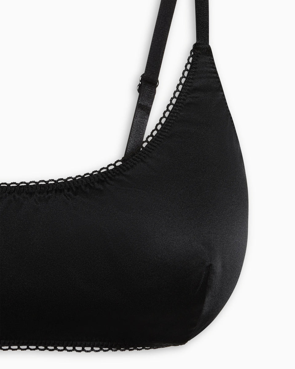 Silk Bralette | Black