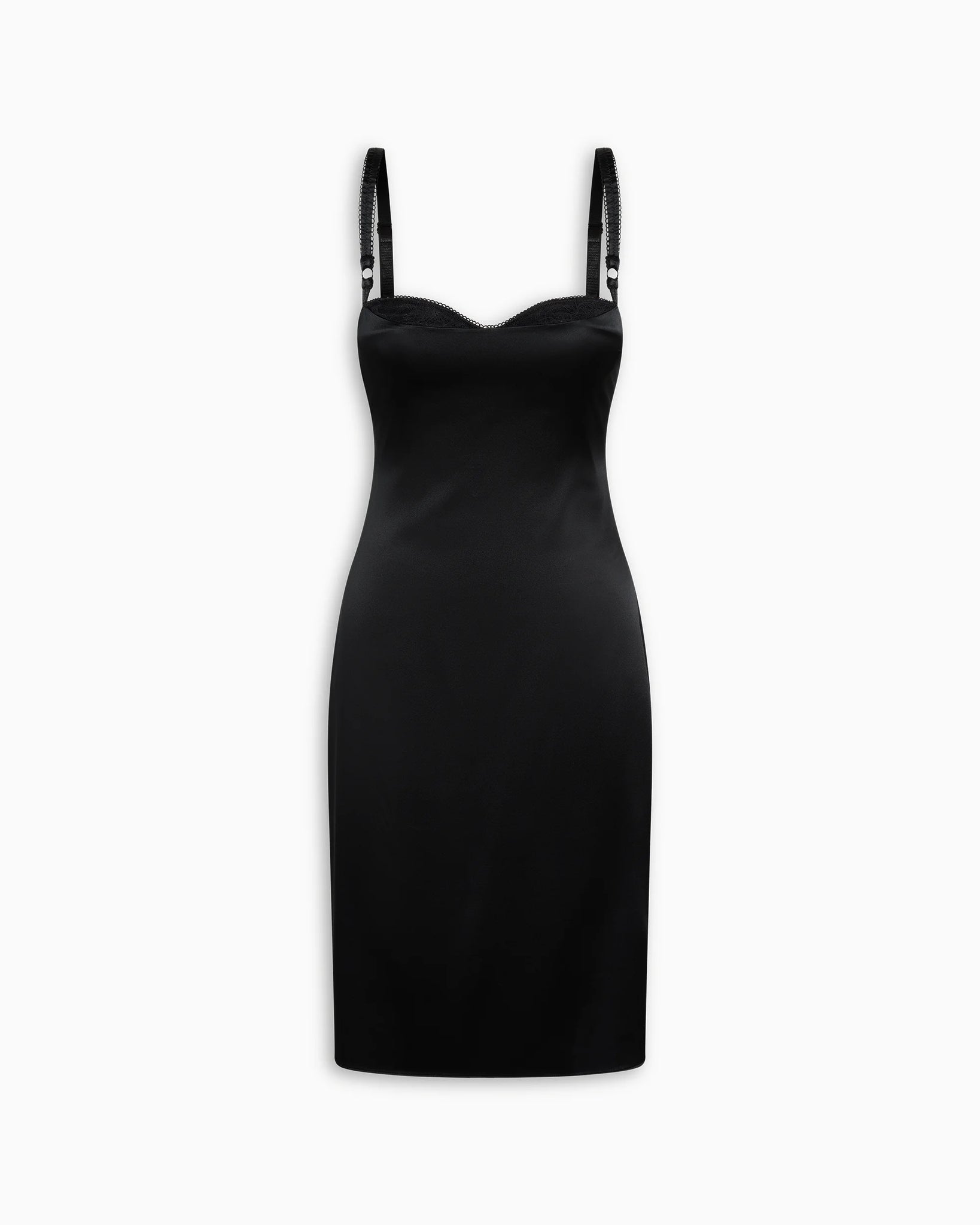silk dress black Black Silk Bustier Midi Dress Luxury