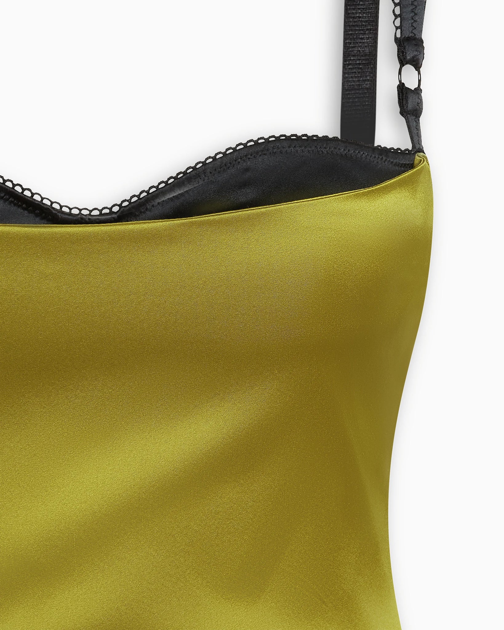 khy corset dress Olive Silk Bustier Midi Dress Luxury