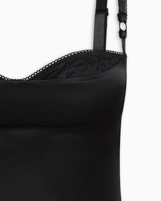 Silk Bustier Top | Black