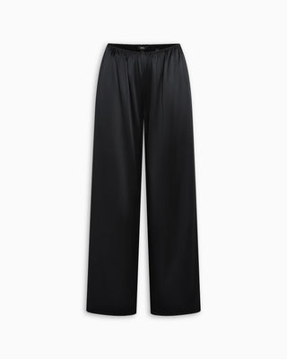 Silk Low Rise Pant | Black