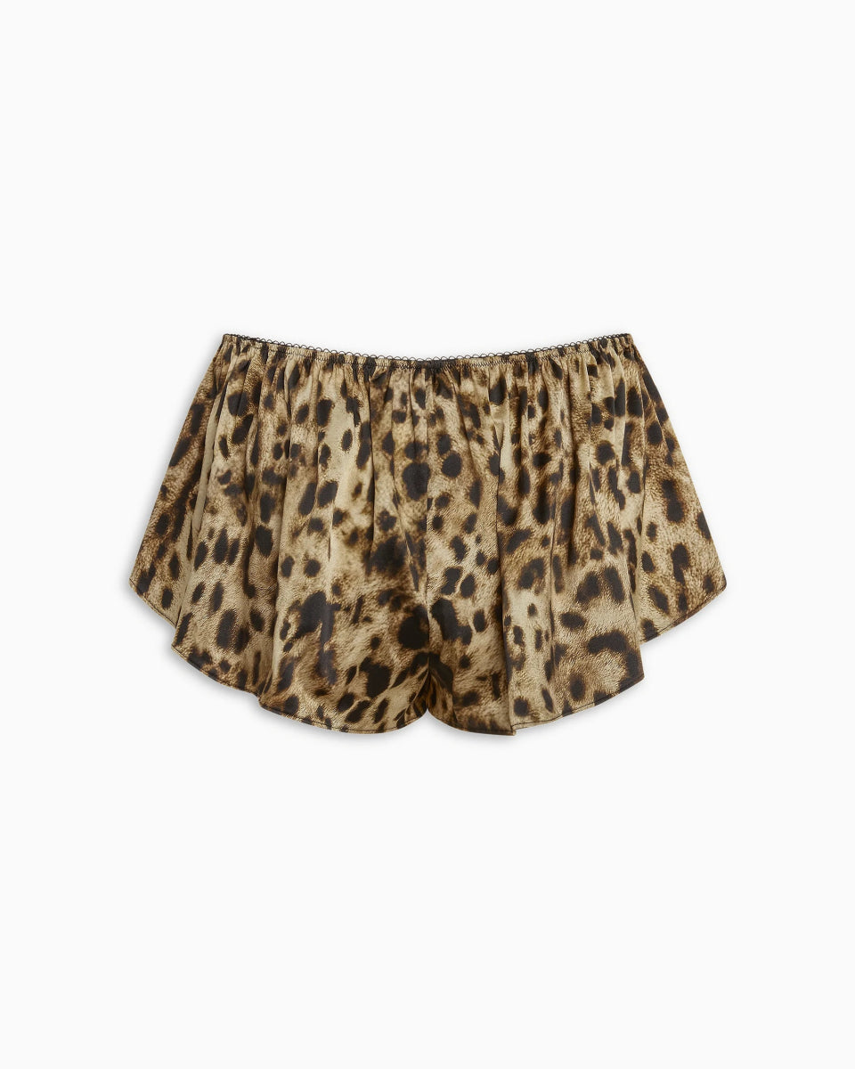 Silk Micro Short | Leopard